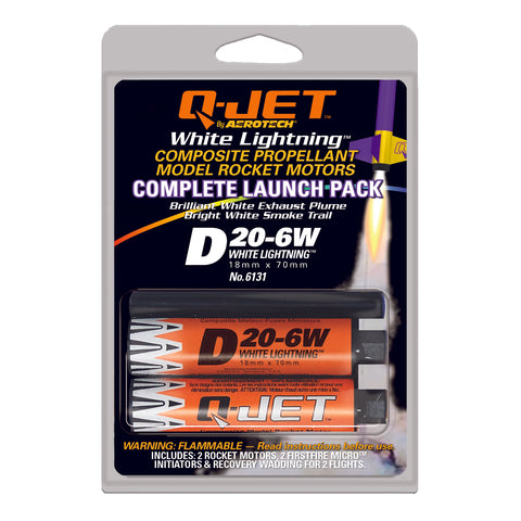 Quest Q-Jet™ D20-6W White Lightning Complete 2-Motor Launch Pack - Q6131