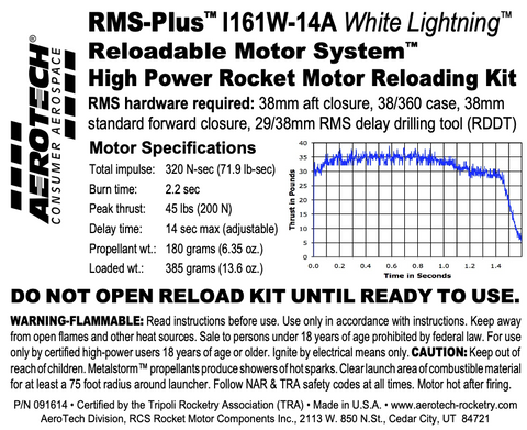 AeroTech I161W-14A RMS-38/360 Reload Kit (1 Pack) - 091614