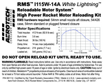 AeroTech I115W-14A RMS-54/426 Reload Kit (1 Pack) - 091114